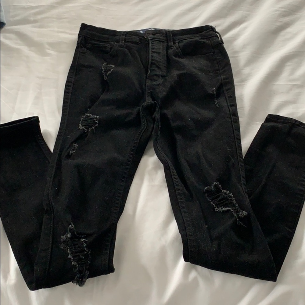 black skinny jeans